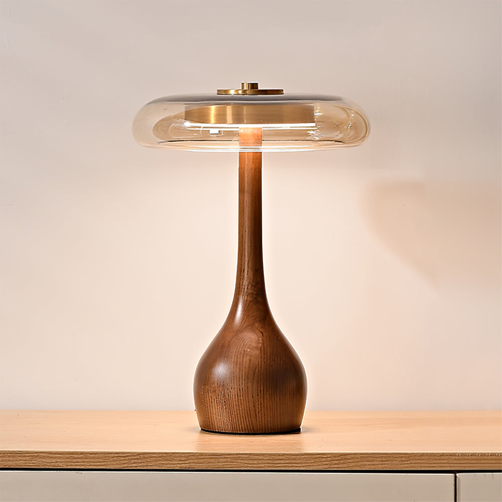 WoodLuxe - Lampe de table design avec LED réglable