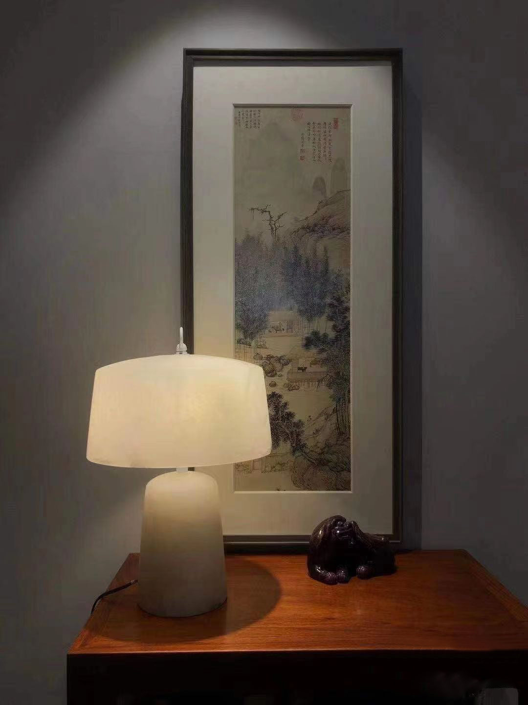 LuxeAogashima - Table Lamp with Elegant Design and Cosy Light Diffusion