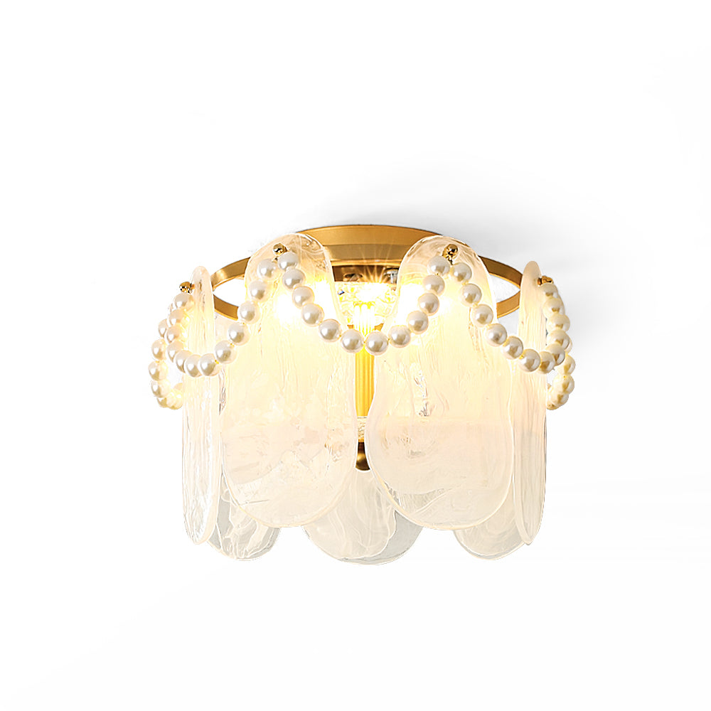 AureusGlow - Loftlampe med perler og behagelig lysfordeling