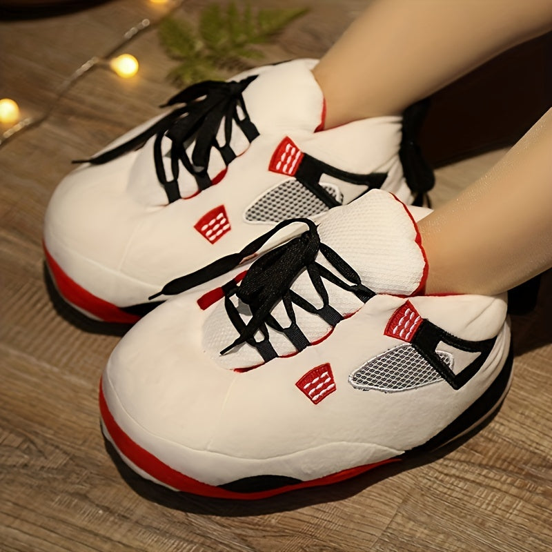 Chaussons d'intérieur unisexes pour enfants, chauds, confortables, en peluche, antidérapants - Adel
