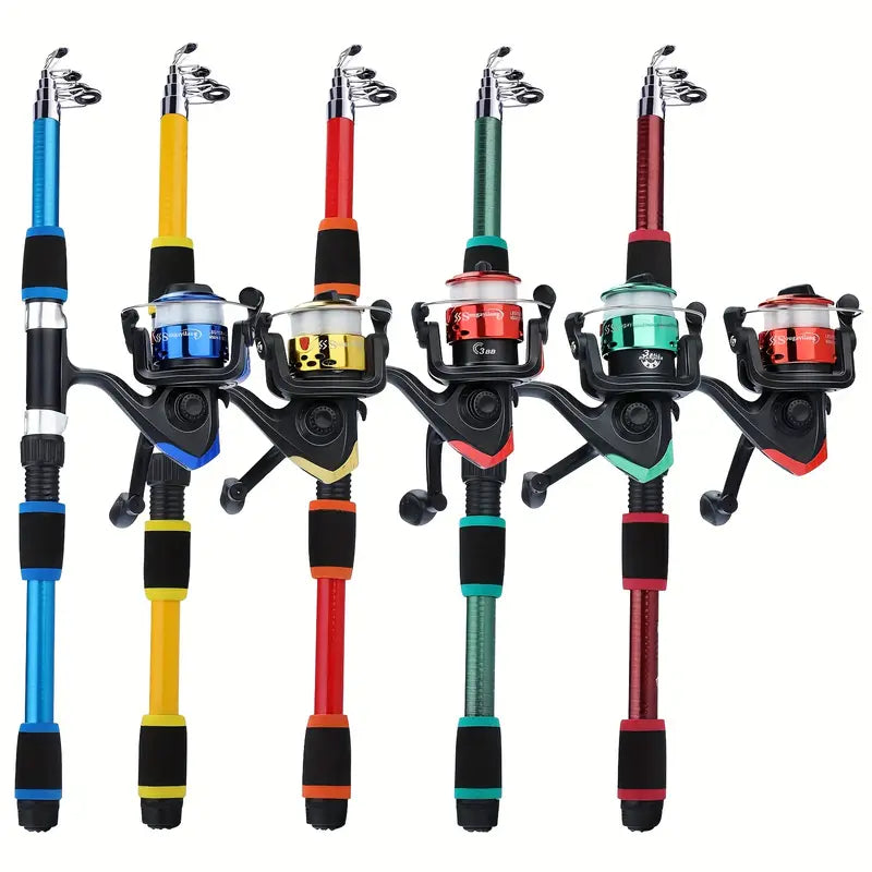 1.8m Telescopic Fishing Rod with Reel and Accessories