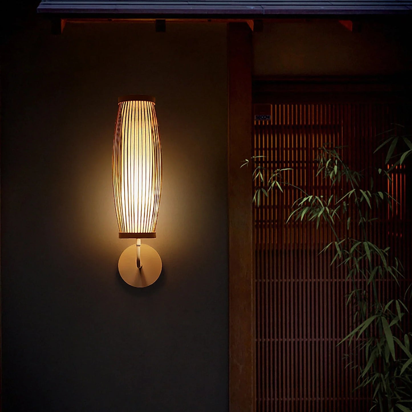BambooZen - Wandleuchte aus japanischem Bambus für eine beruhigende Atmosphäre