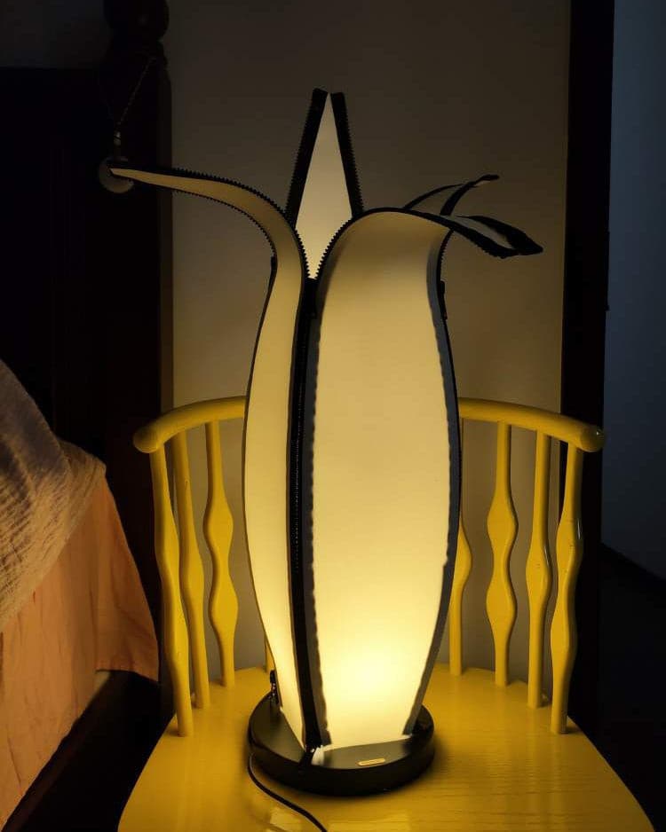 LuxeBanana - Table Lamp with Cheerful Banana Shape and Subtle Lighting