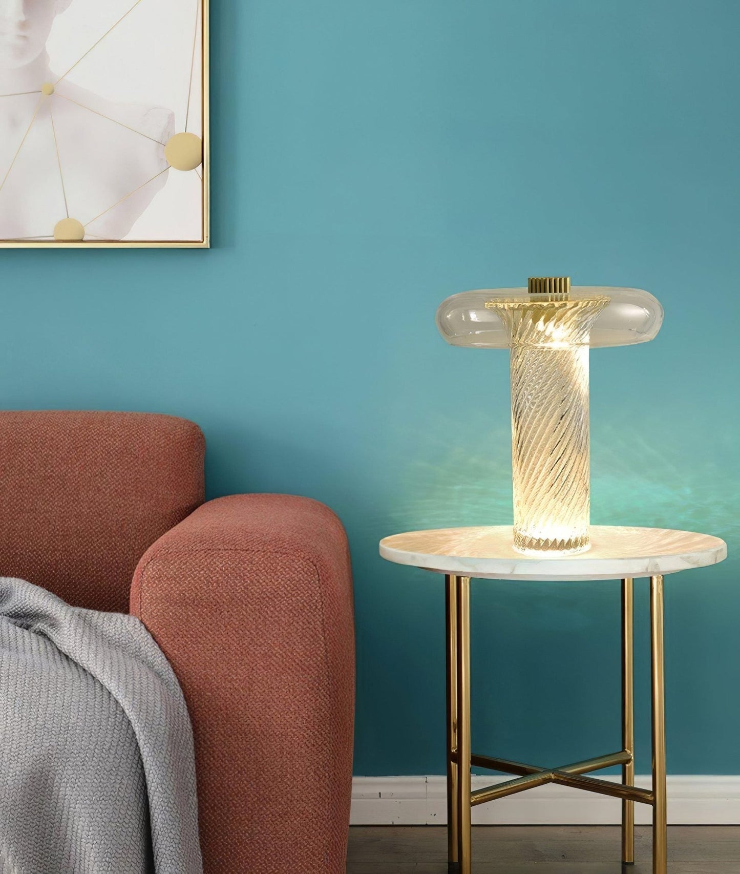 StellarLuxe - Lampe de table avec design étoile et lueur intime