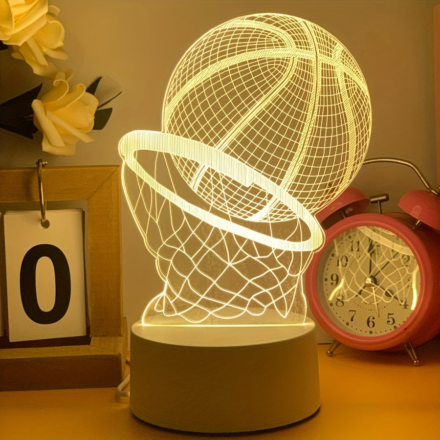CourtGlow - Basketball-Illusion Tischlampe mit USB