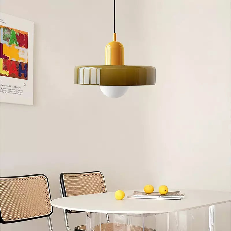 BauhausGlow | Coloured Glass Pendant Light