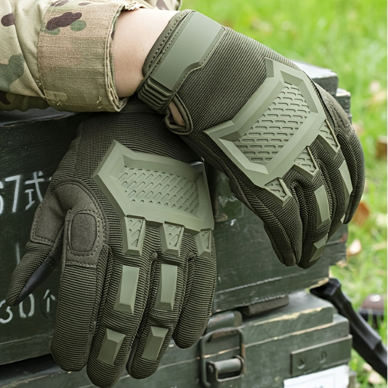 1 Pair Thickened Windproof Touchscreen Survival Gloves