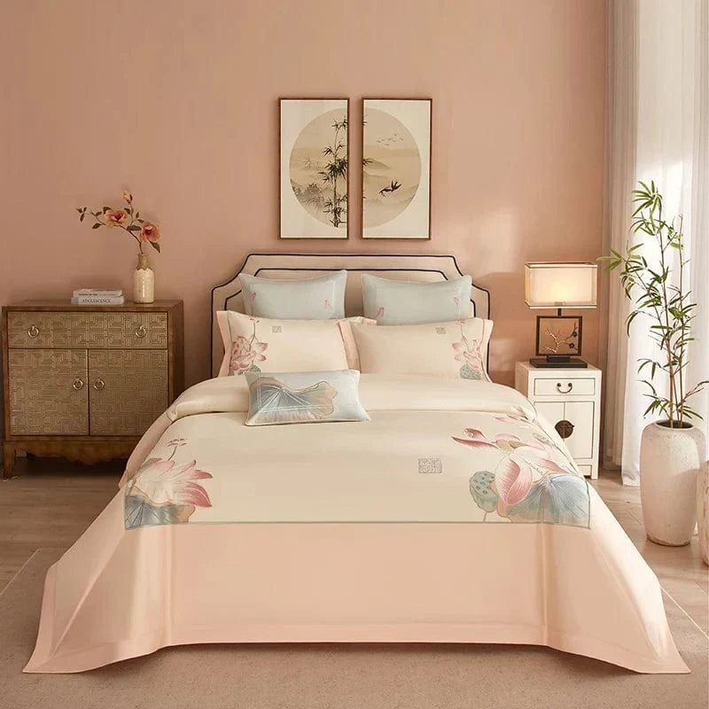 LotusRose - Egyptian Cotton Duvet Cover Set