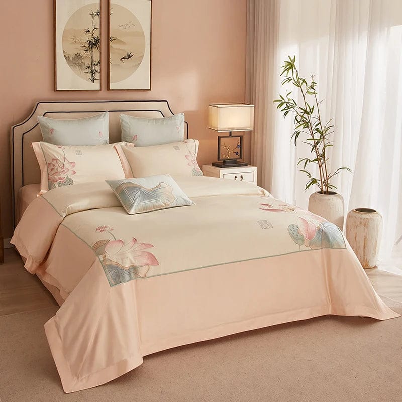 LotusRose - Egyptian Cotton Duvet Cover Set