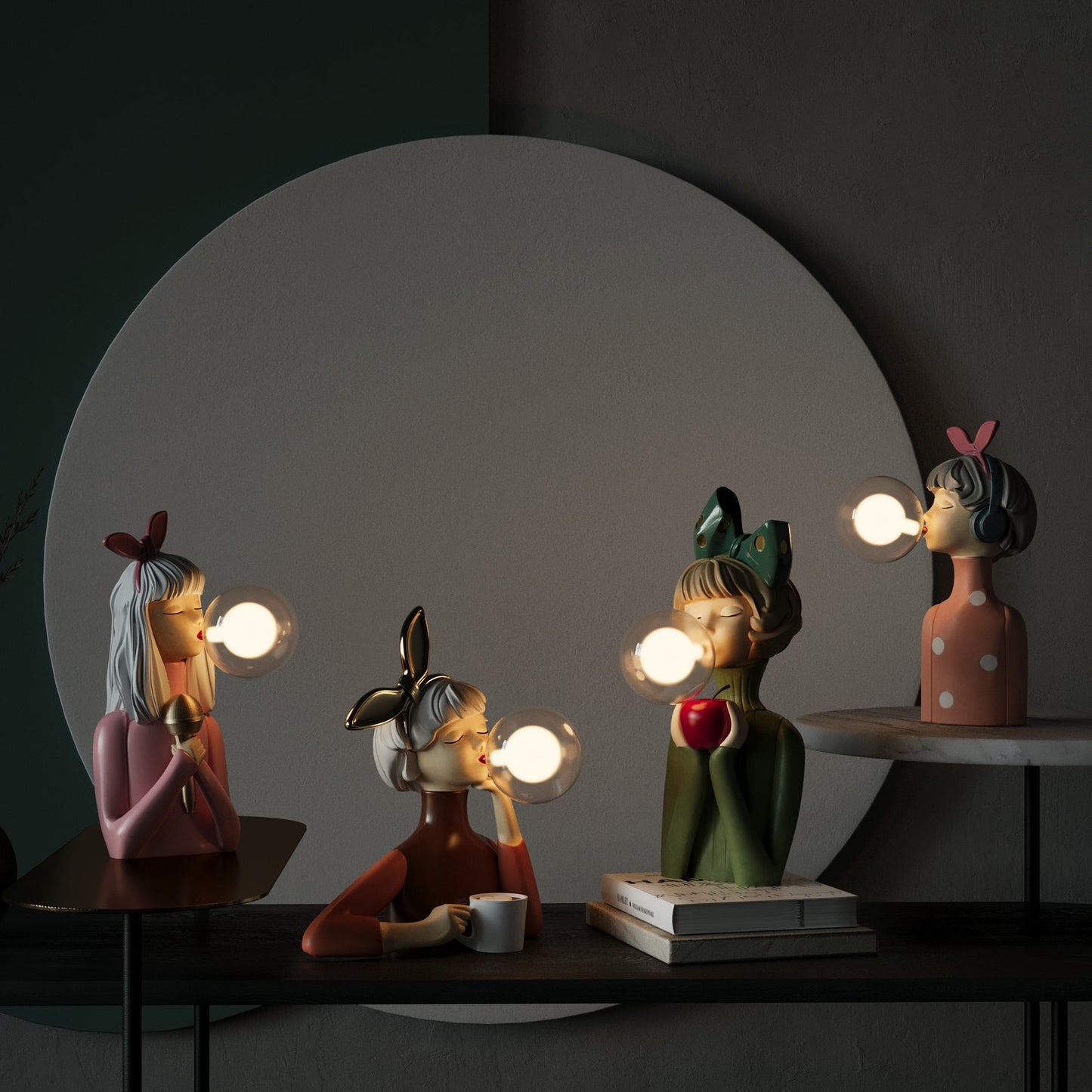 Håndverkersøstre | Håndlaget bordlampe