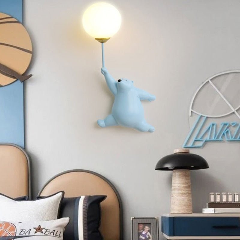 BeerGlow - Lampe murale avec design d'ours et lumière agréable