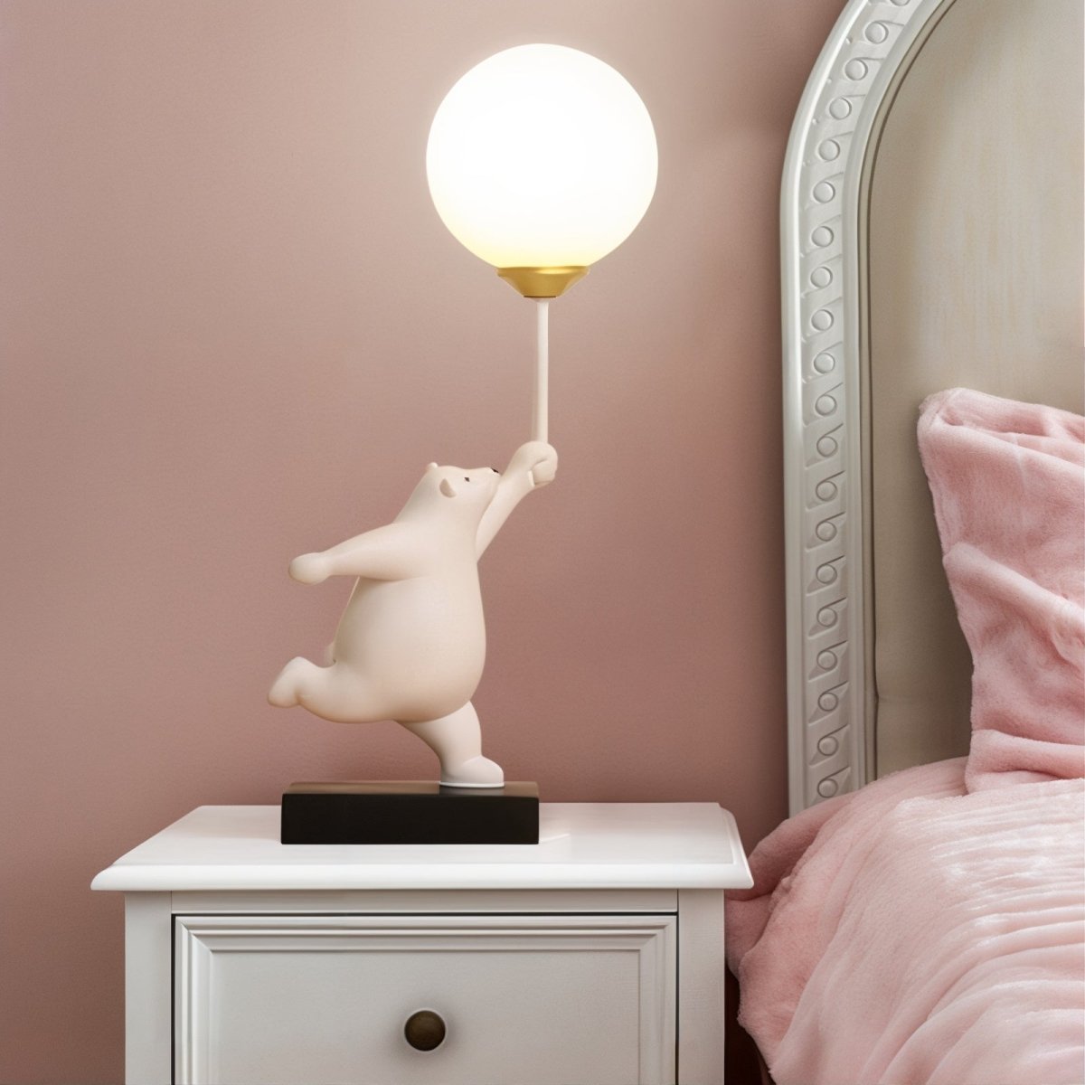 BeerLuxe - Lampe de table avec ours mignon et éclairage intime