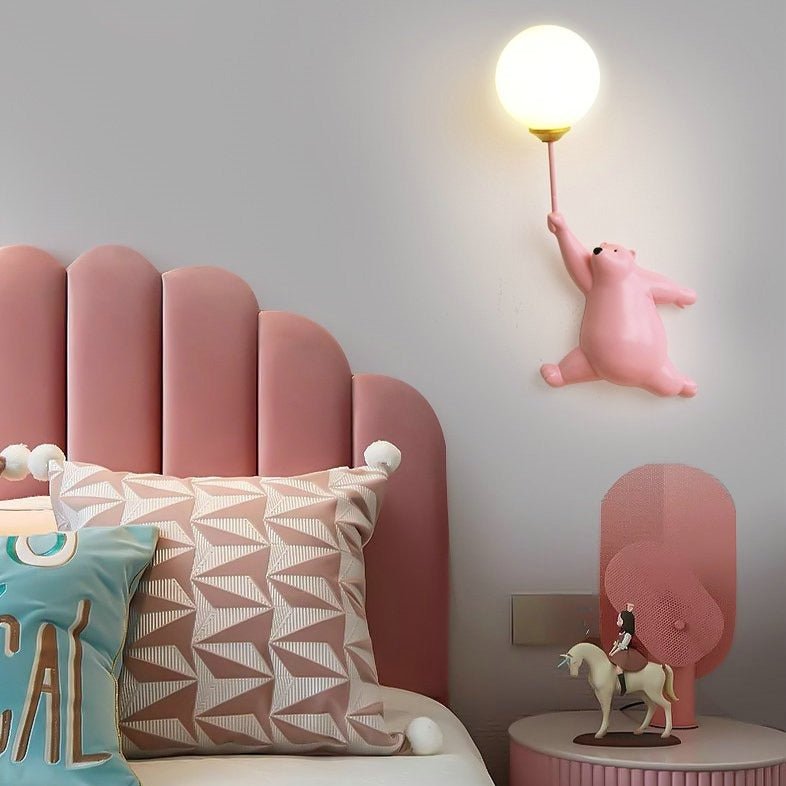 BeerGlow - Lampe murale avec design d'ours et lumière agréable