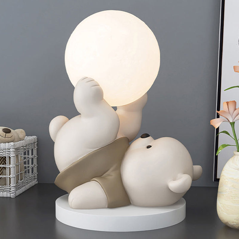 BeerMaan - Lampe de Lune Magique avec Ours en Peluche