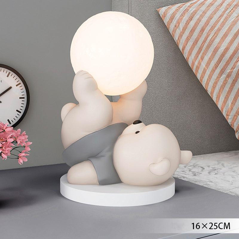 BeerMaan - Lampe de Lune Magique avec Ours en Peluche