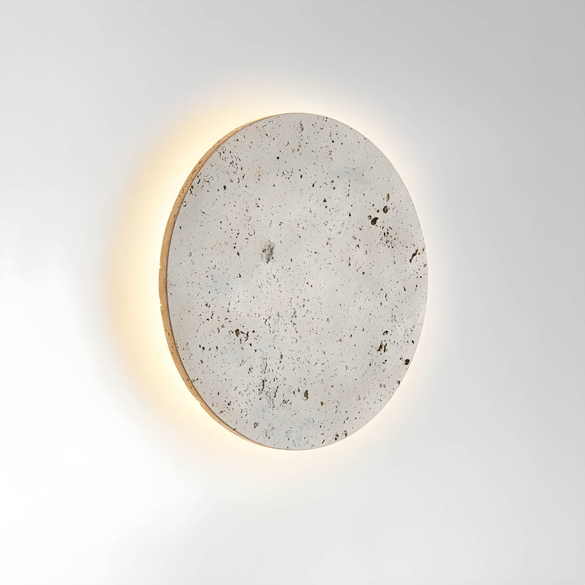 StoneGlo | Rund stenmur lampe