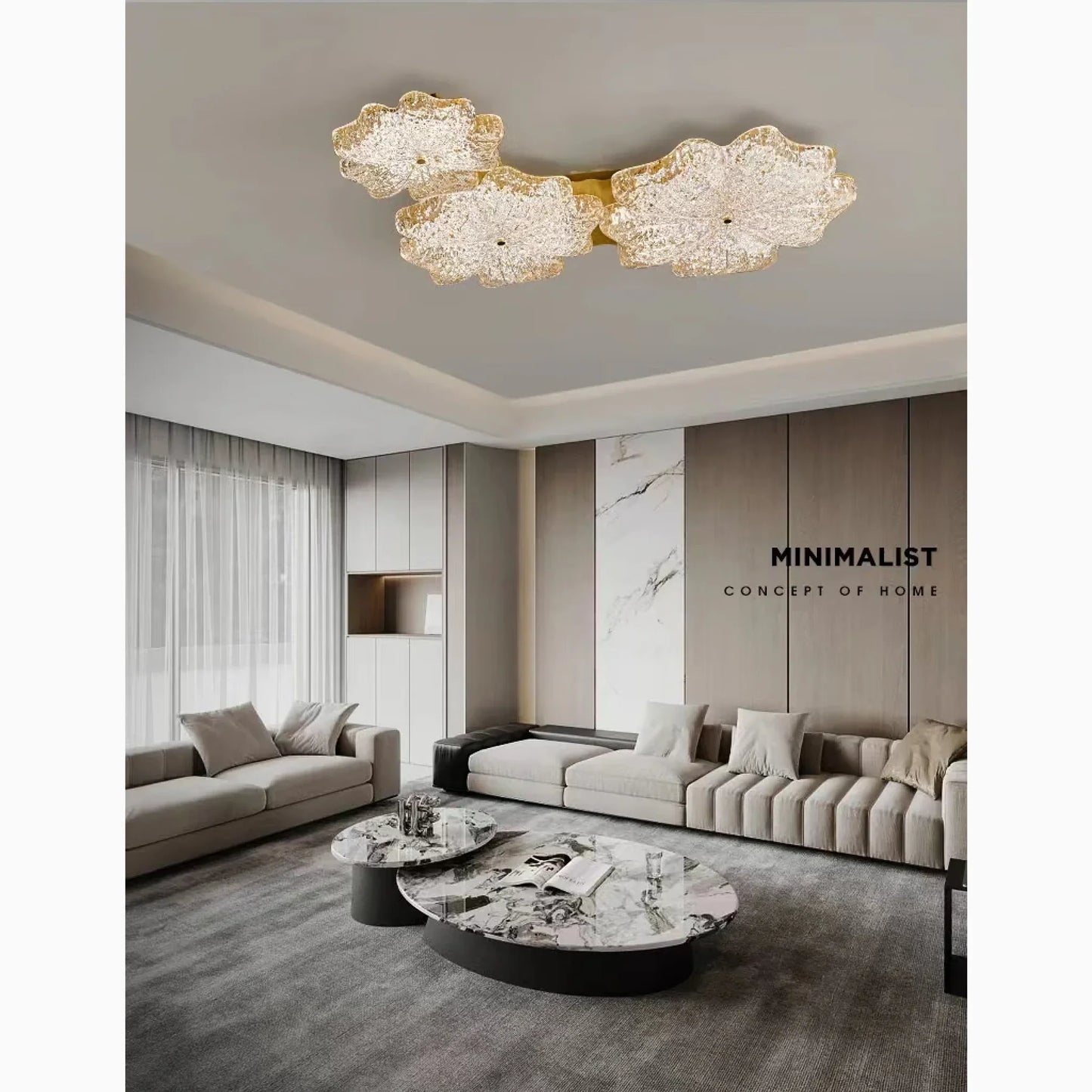 VerdantGlow - Nordisk LED-lysekrone formet som et blad til elegante rum