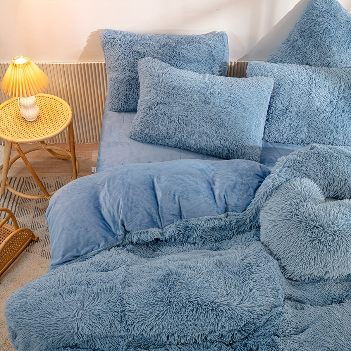 LushNest - Luxe Velvet Duvet Cover Set with Pillowcases