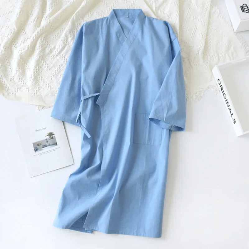 RelaxWear - Chemise de nuit en coton pour hommes élégante
