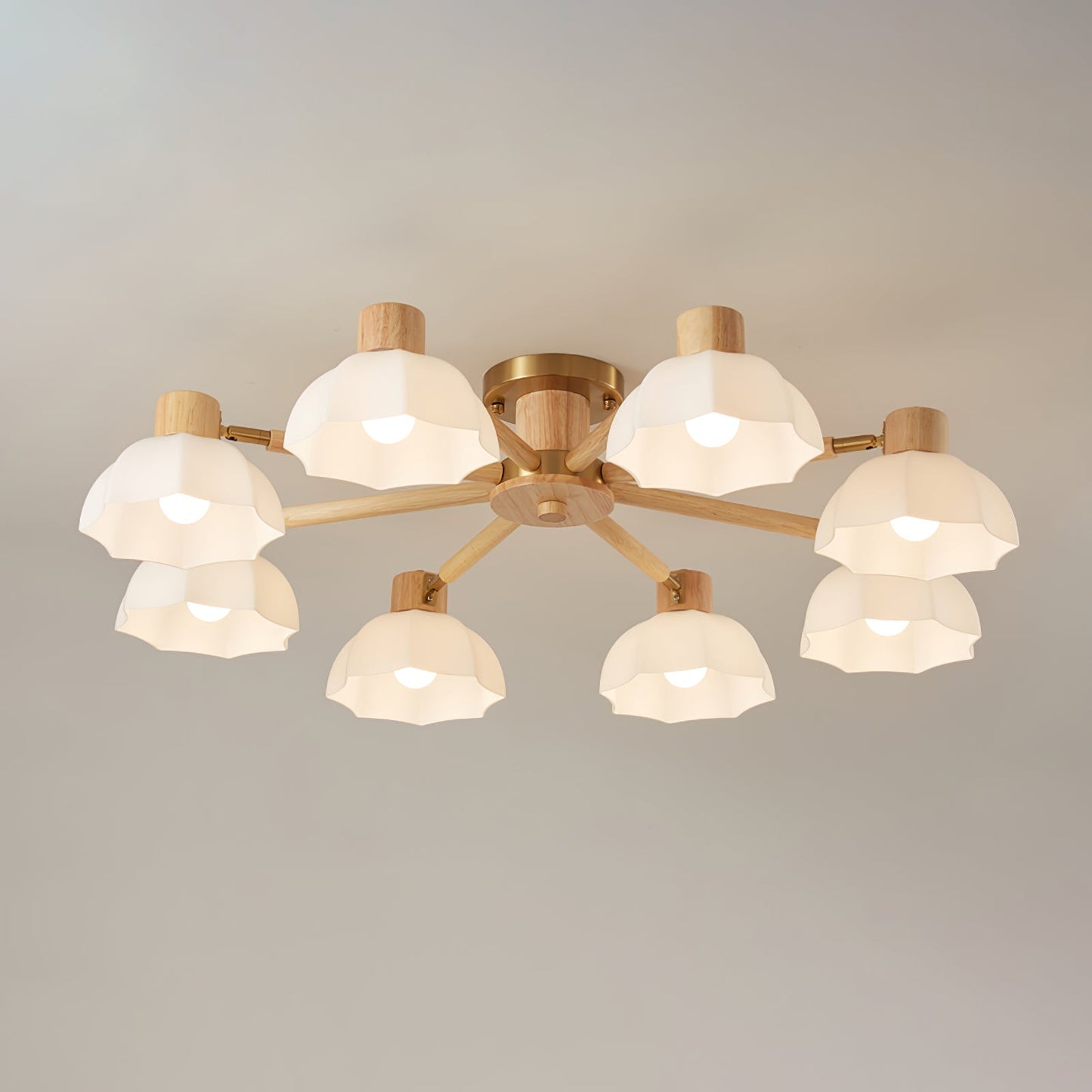 FloralLuxe - Deckenlampe mit Blumendesign und stimmungsvoller Beleuchtung