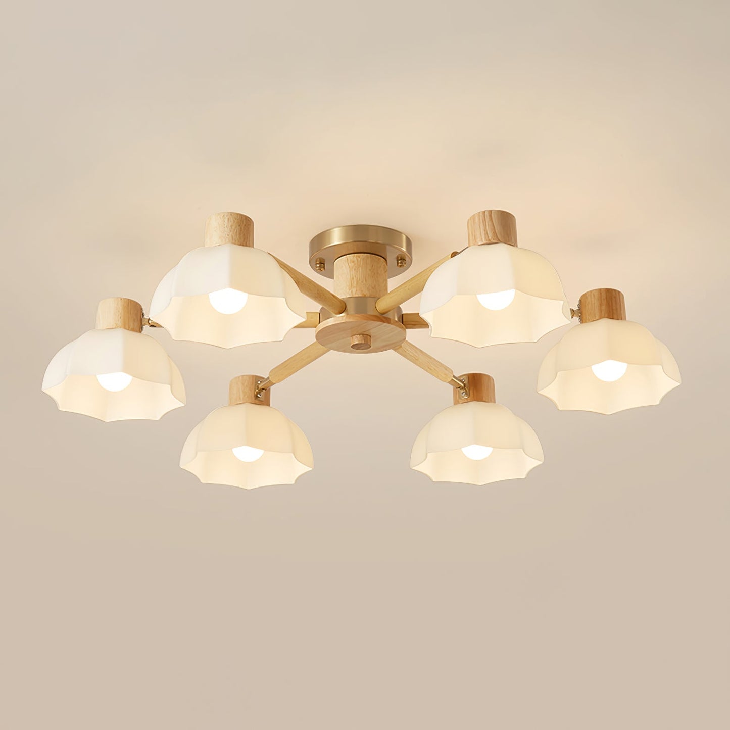 FloralLuxe - Deckenlampe mit Blumendesign und stimmungsvoller Beleuchtung