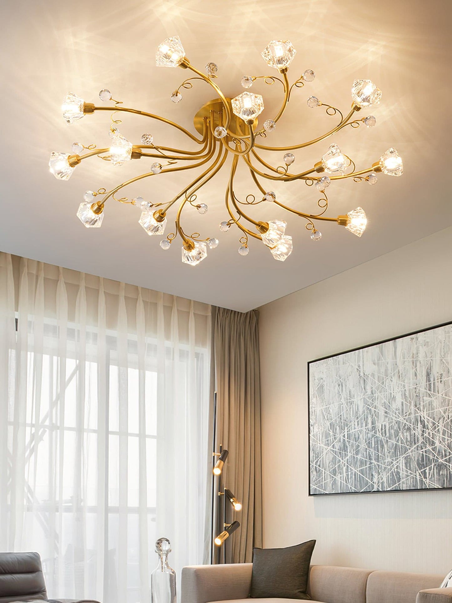 BlossomAura - Flower Ceiling Lamp