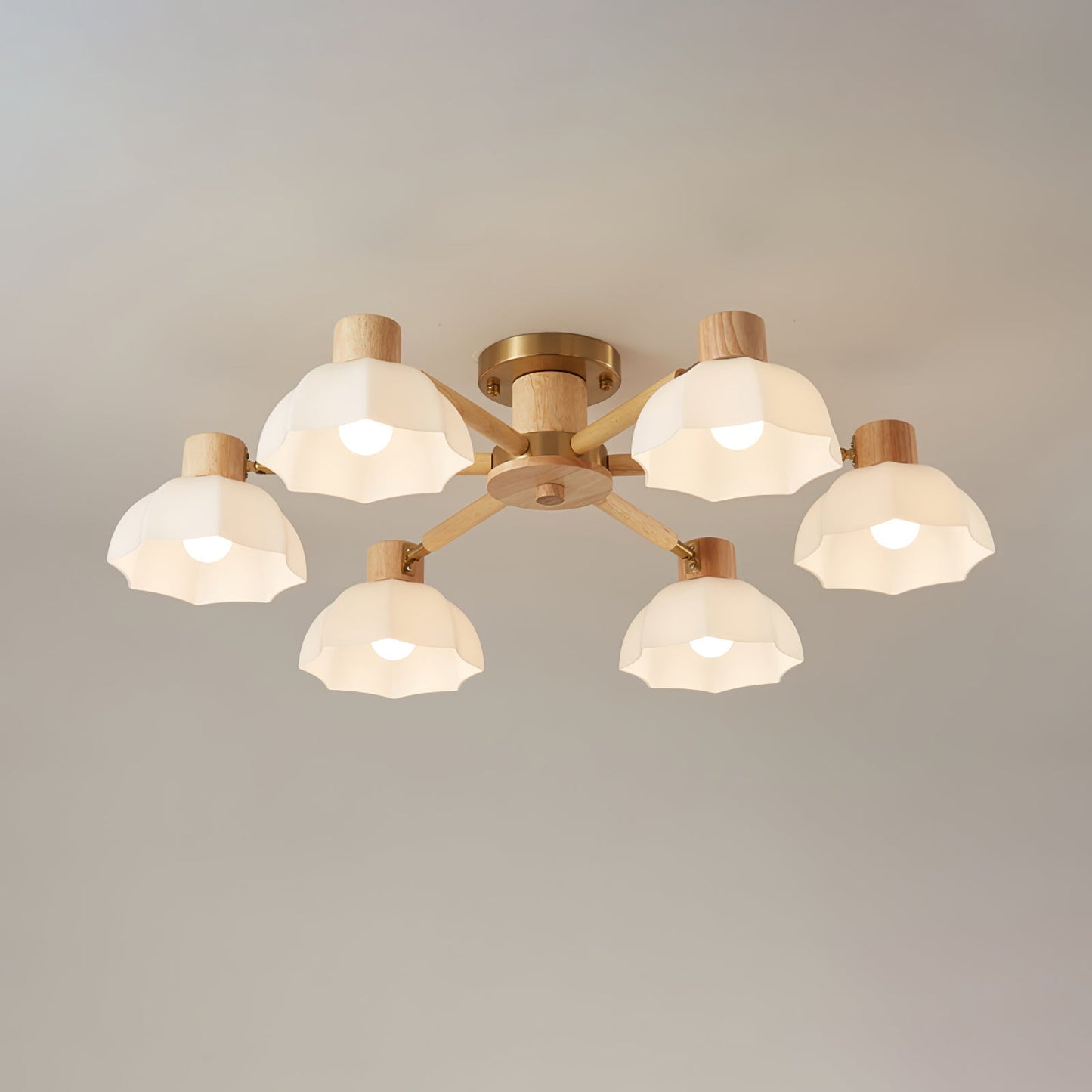 FloralLuxe - Deckenlampe mit Blumendesign und stimmungsvoller Beleuchtung