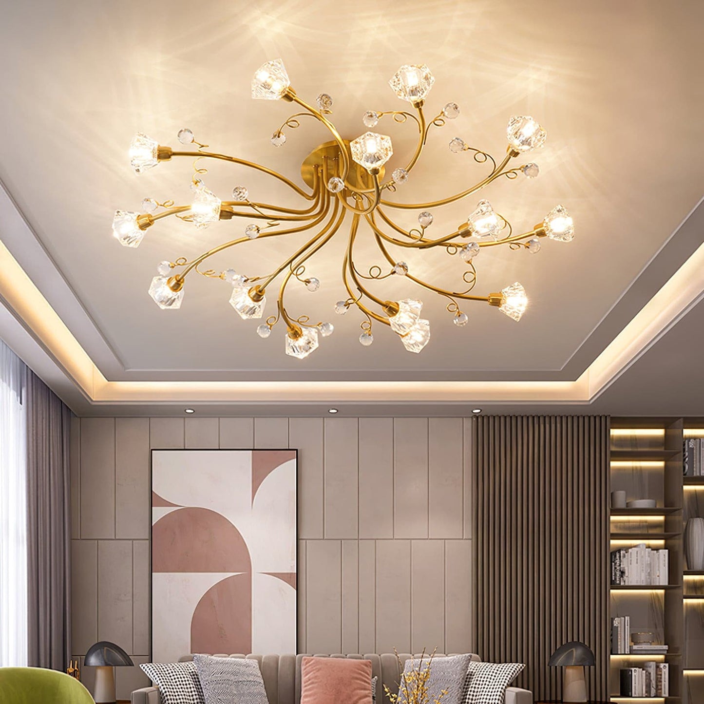 BlossomAura - Flower Ceiling Lamp