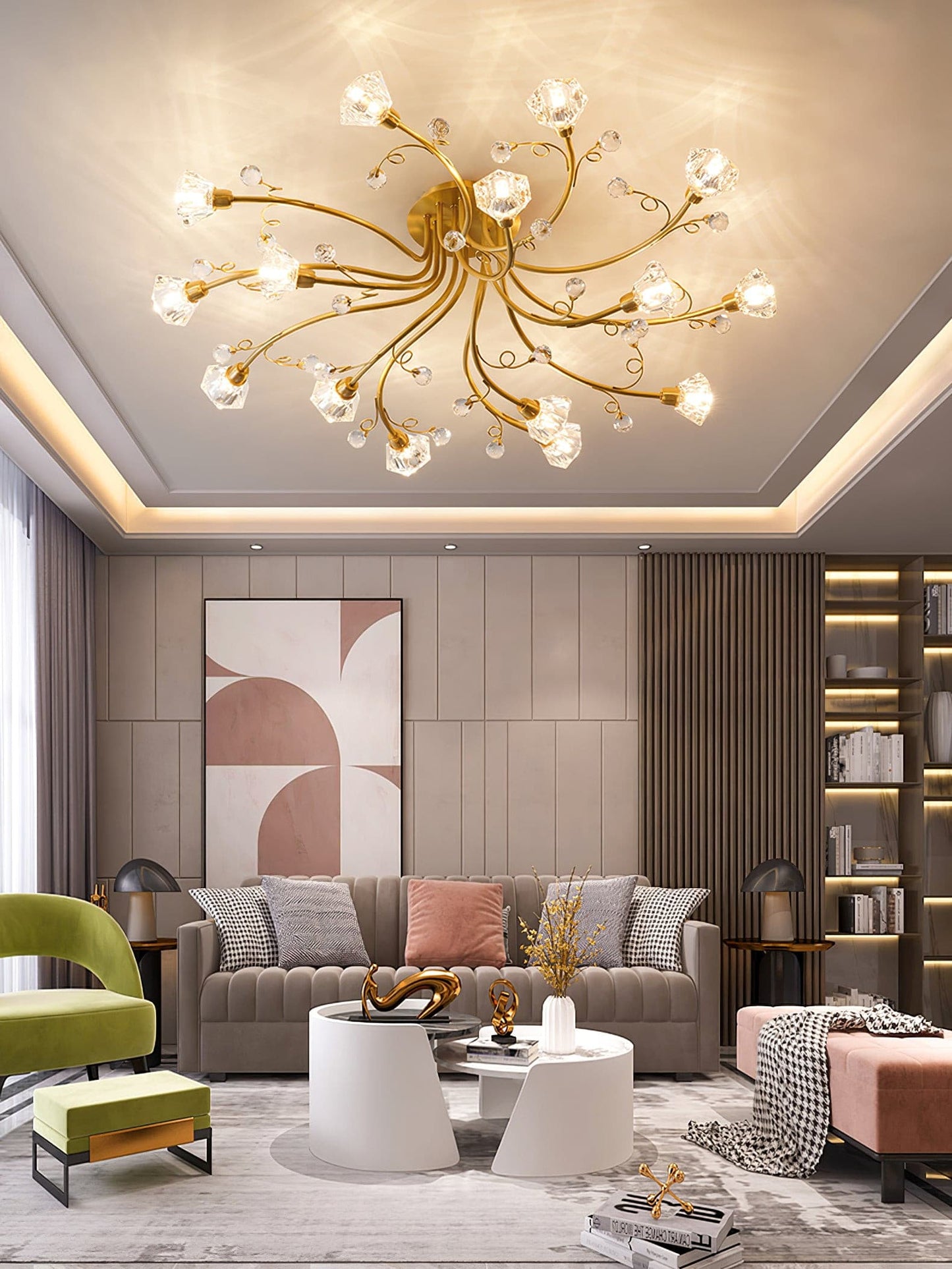 BlossomAura - Flower Ceiling Lamp