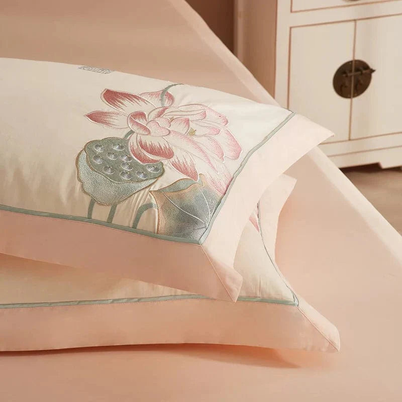 LotusRose - Egyptian Cotton Duvet Cover Set