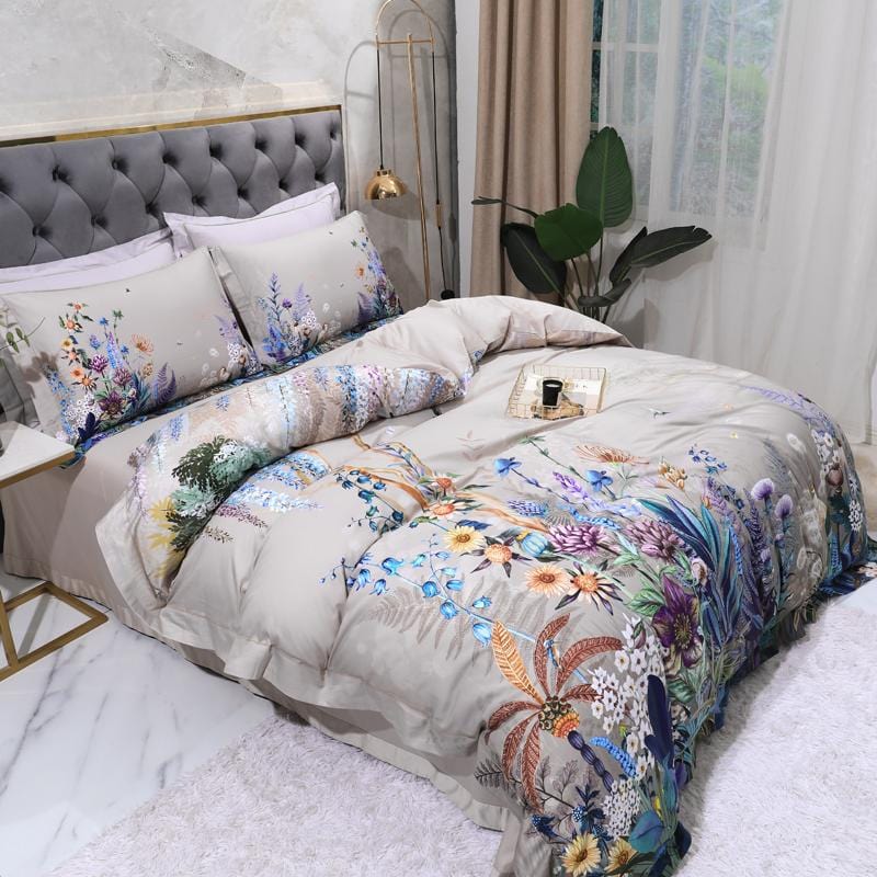 VibrantLife - Parure de housse de couette en coton égyptien
