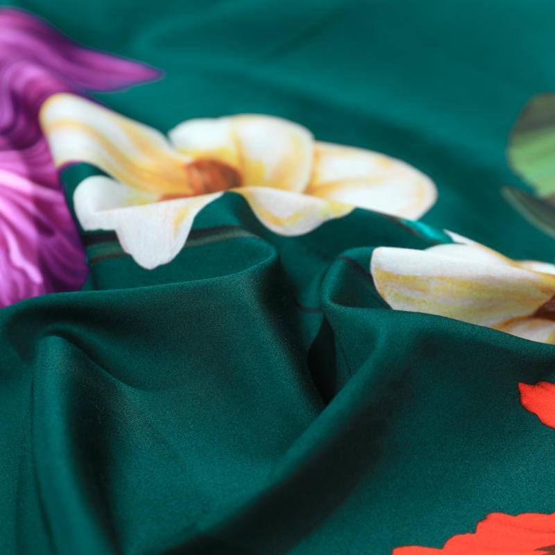 EmeraldLuxe - Groen Egyptisch Katoenen Dekbedovertrek Set