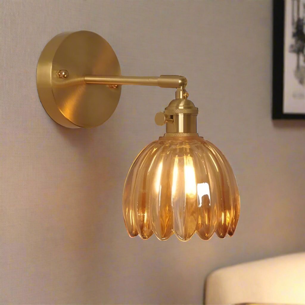 TulipeLicht - Retro Glas Væglampe