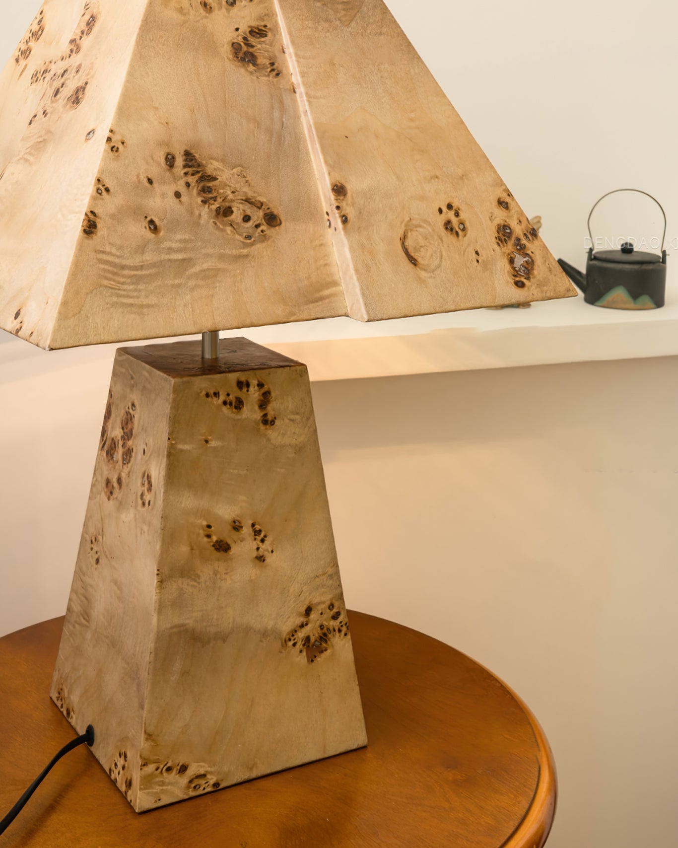 PyramidWood - Wooden Table Lamp