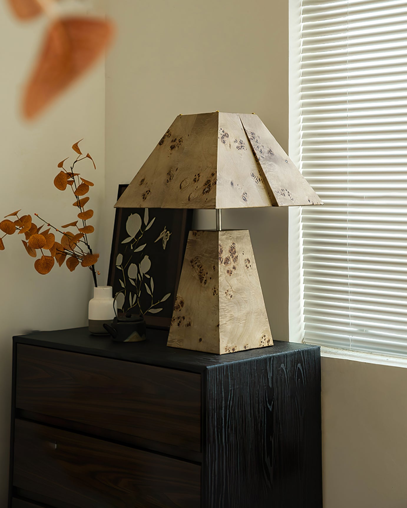 PyramidWood - Wooden Table Lamp