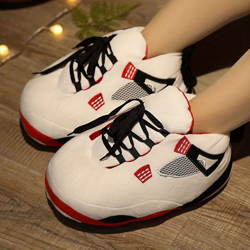 Chaussons d'intérieur unisexes pour enfants, chauds, confortables, en peluche, antidérapants - Adel