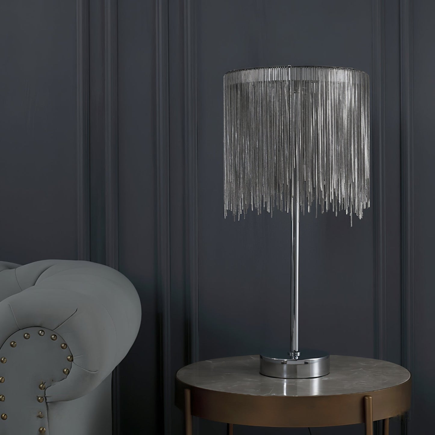 CadenaGloed - Tischlampe mit schicken Quasten-Details und gemütlicher Lichtstreuung