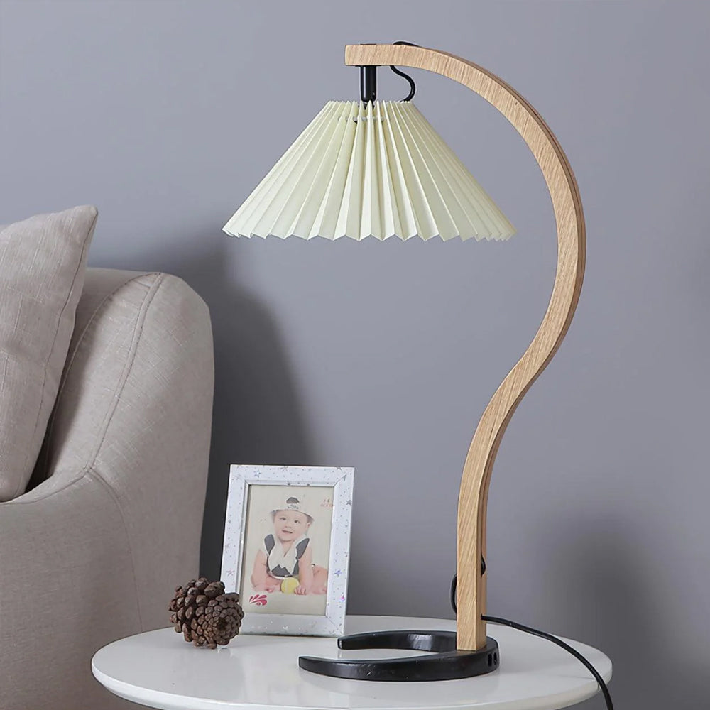NatureArc - Wooden Table Lamp with Organic Shapes
