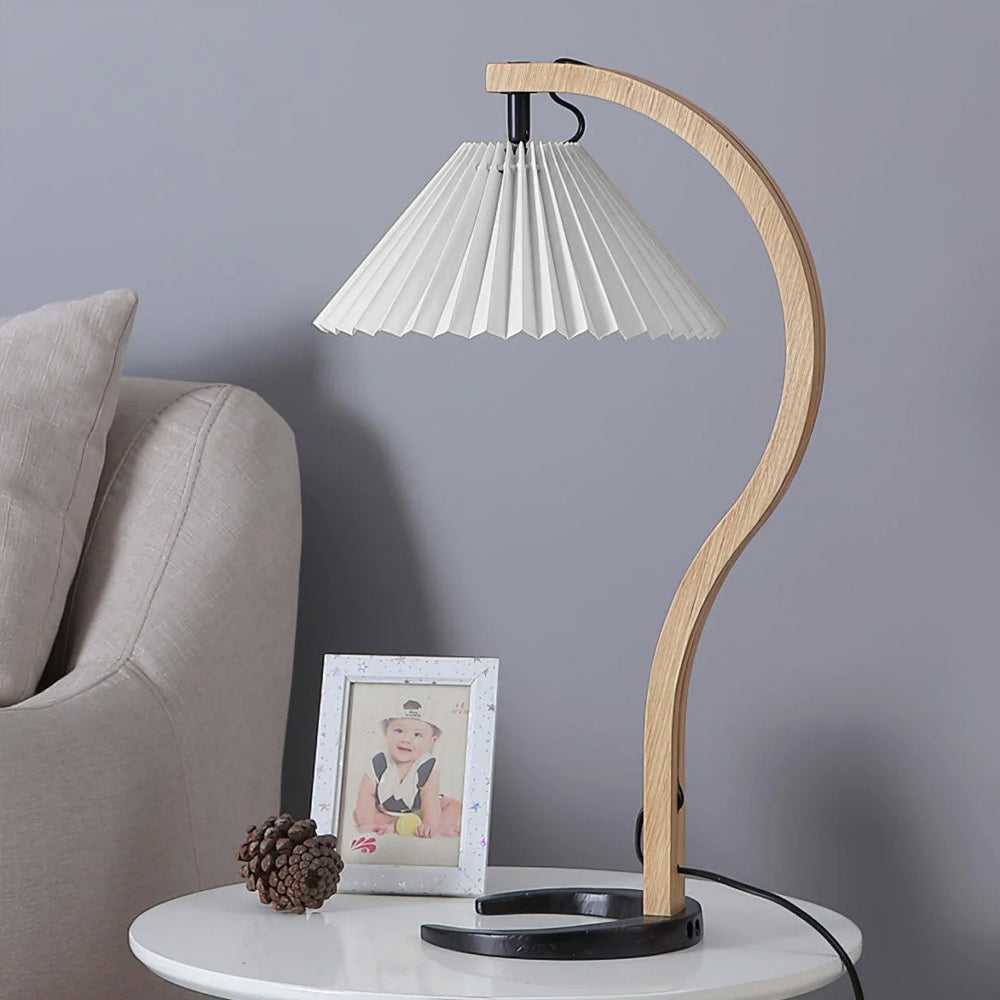 NatureArc - Wooden Table Lamp with Organic Shapes