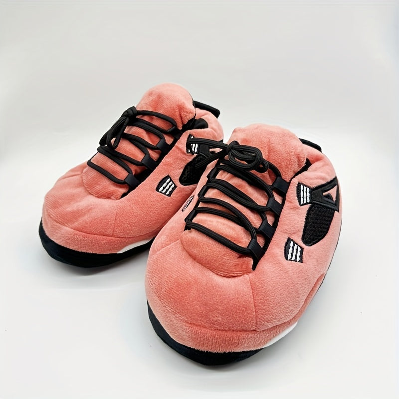Chaussons d'intérieur unisexes pour enfants, chauds, confortables, en peluche, antidérapants - Adel