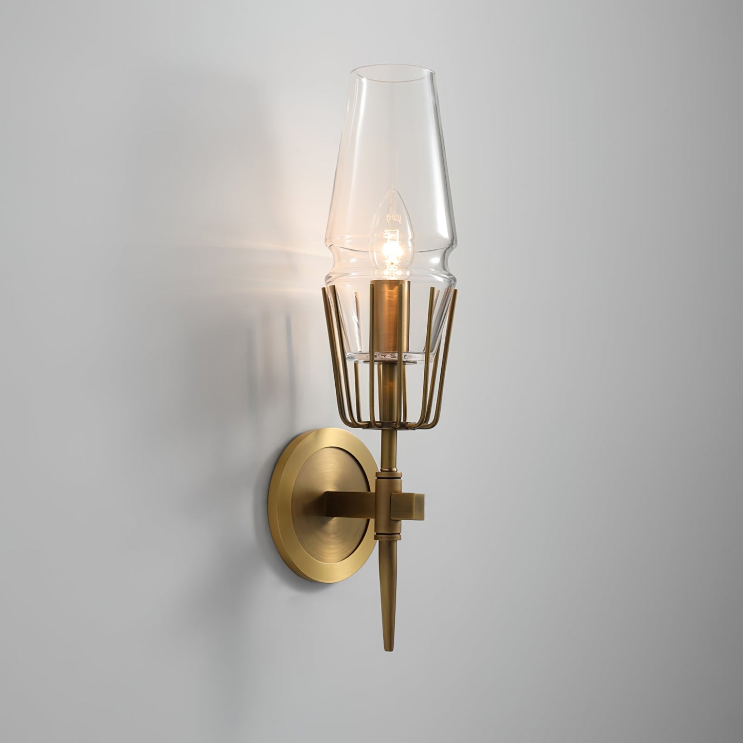 GoldLight - Elegant væglampe med sorte og gyldne accenter