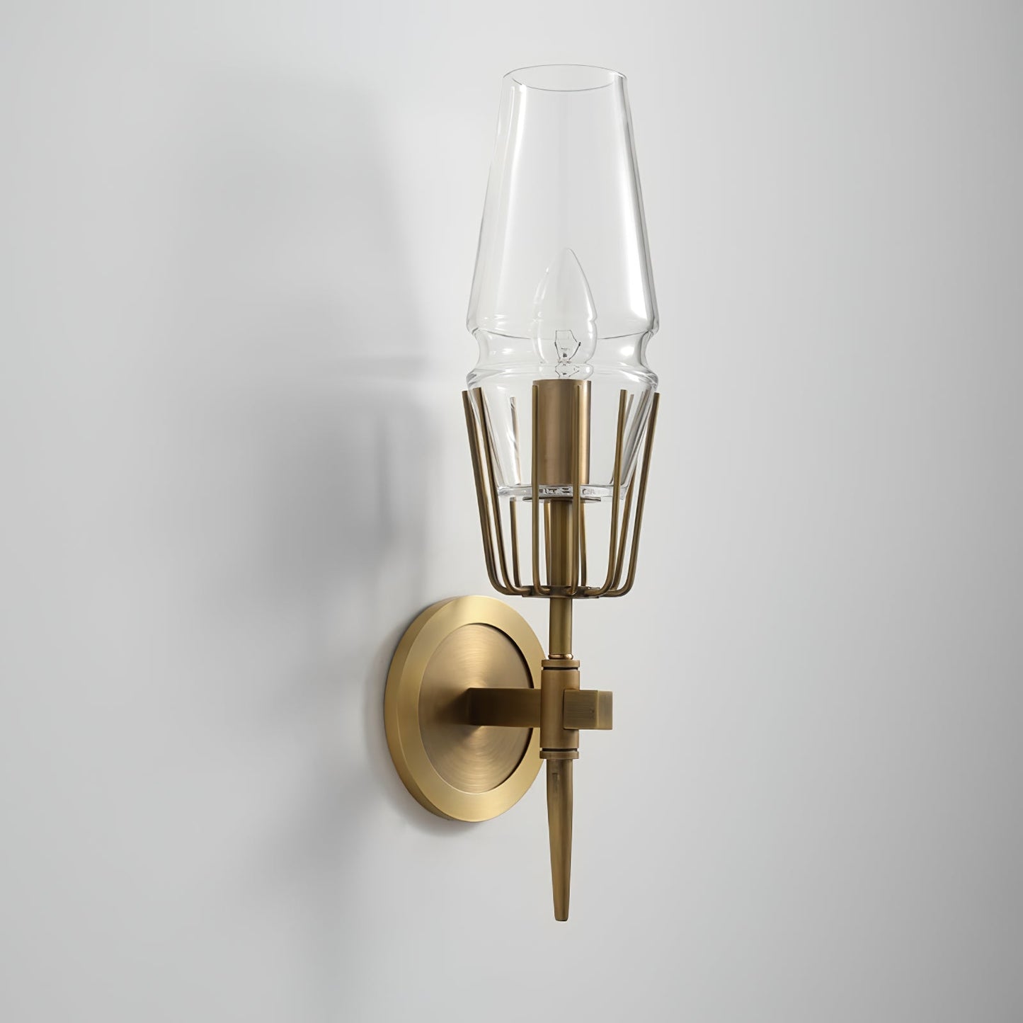 GoldLight - Elegant væglampe med sorte og gyldne accenter