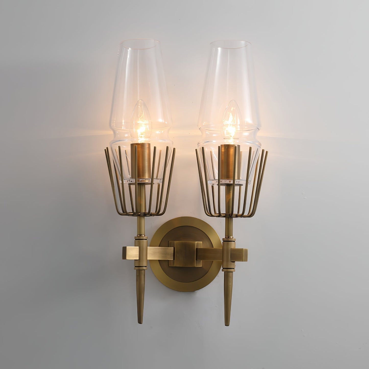 GoldLight - Elegant væglampe med sorte og gyldne accenter