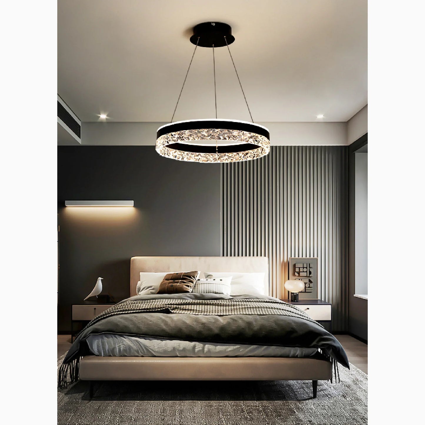 LumiRing - Crystal Ring-Shaped Chandelier