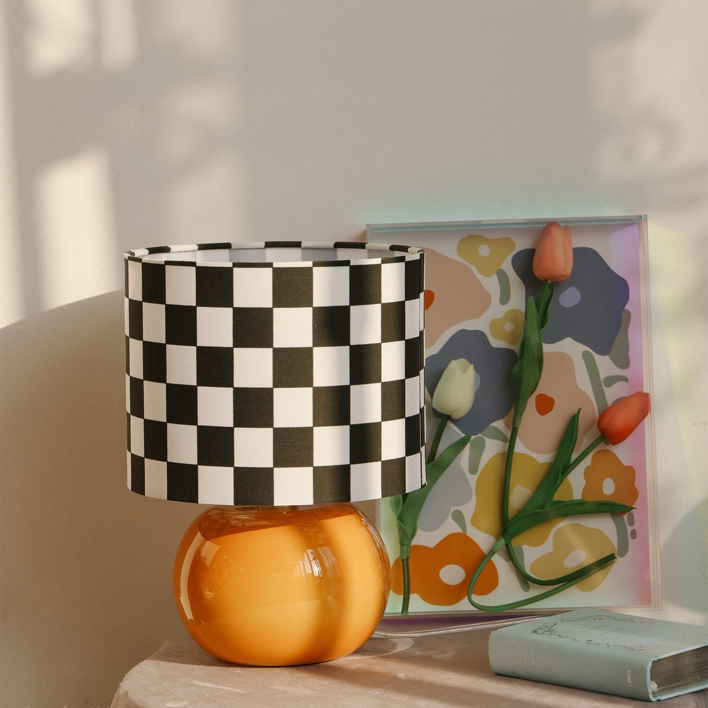 GridAura - Einzigartige geometrische Tischlampe