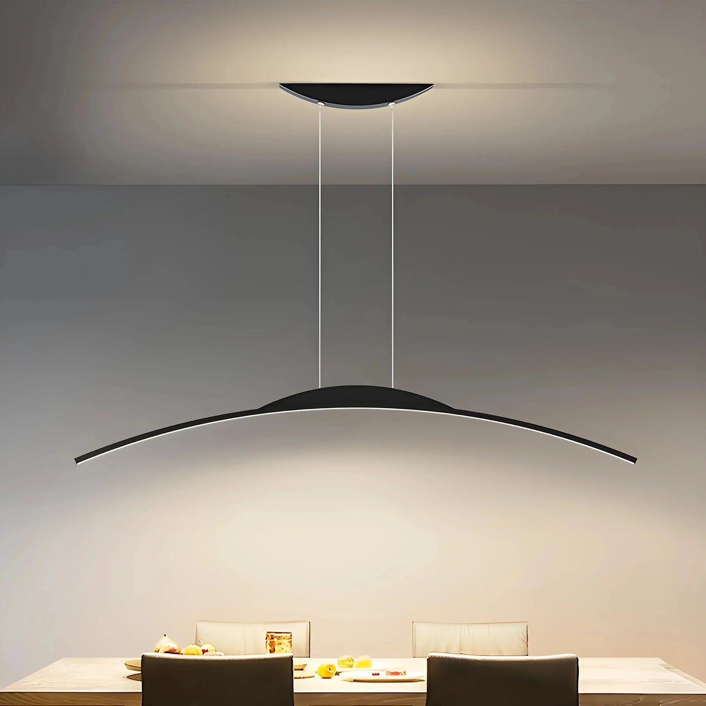 EclipseLux - Modern Black Chandelier