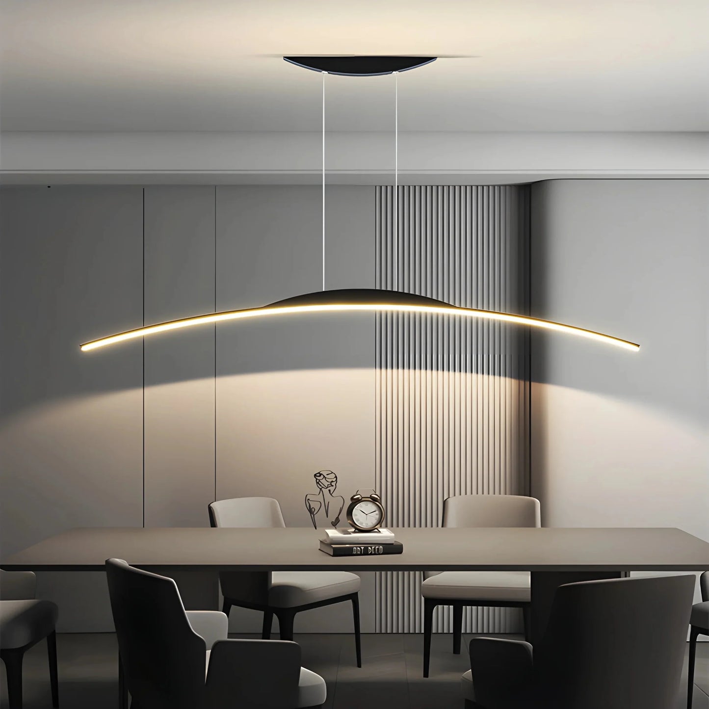 EclipseLux - Modern Black Chandelier