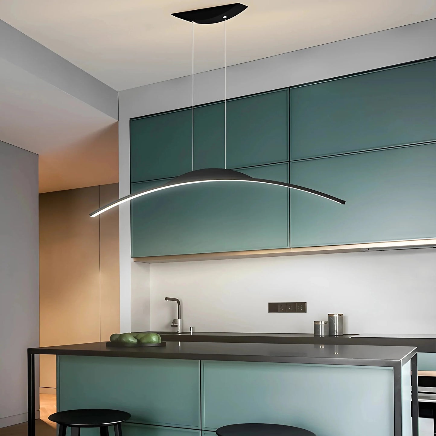 EclipseLux - Modern Black Chandelier