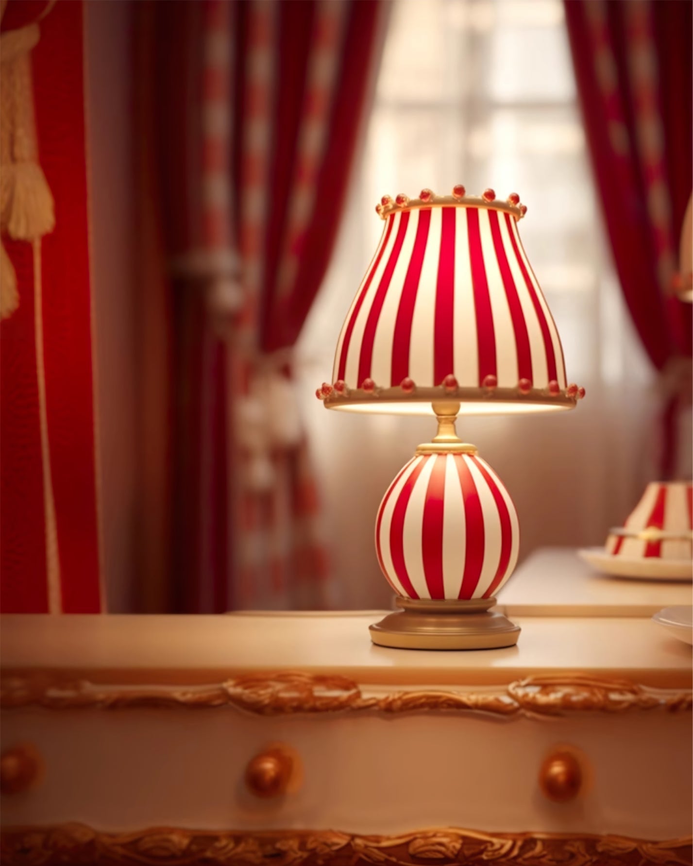 TroupGlow - Lampe de table inspirée du cirque avec une illumination vive