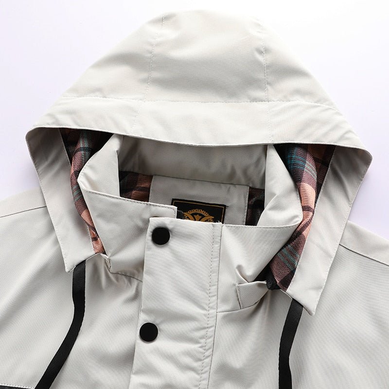 Alan - Water- and windproof jacket with removable hood for men